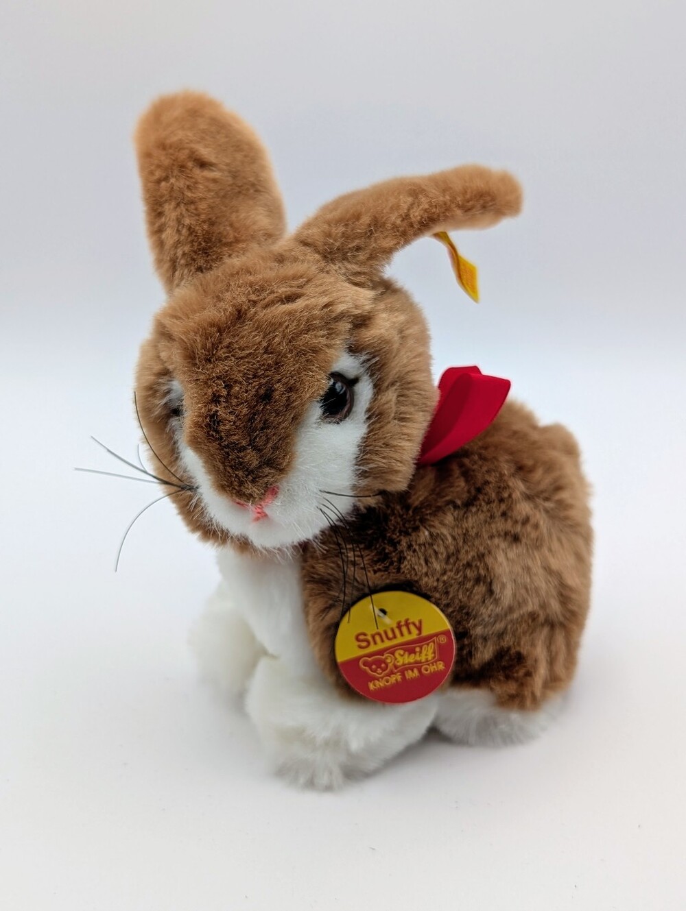 Vintage Steiff Bunny 5” Plush Rabbit - Snuffy With Ear Button & Chest Tag Mint